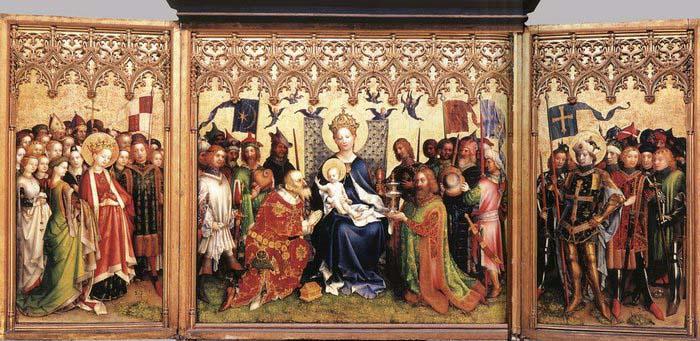 Stefan Lochner Altarpiece of the Patron Saints of Cologne Sweden oil painting art